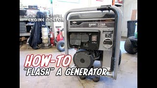 HOW-TO "Flash" A Generator | Make It Produce Power Again | MUST WATCH