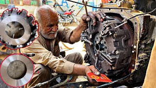 90 year Old Man Fiat Tractor 480 Clutch Plate Repairing-Tractor Clutch Plate Repair Complete Process