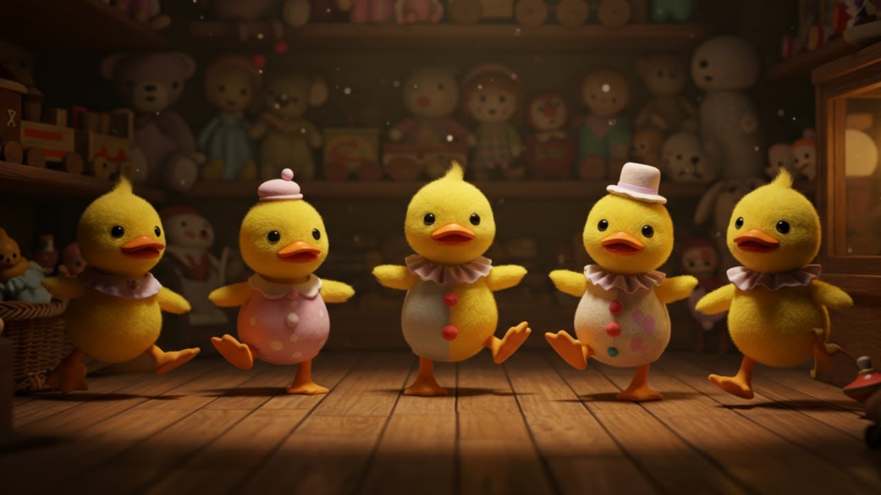 5 Little Ducks Song | Kids Education Music | Learning Numbers & Counting