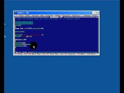 Using while loop reverse the entered no