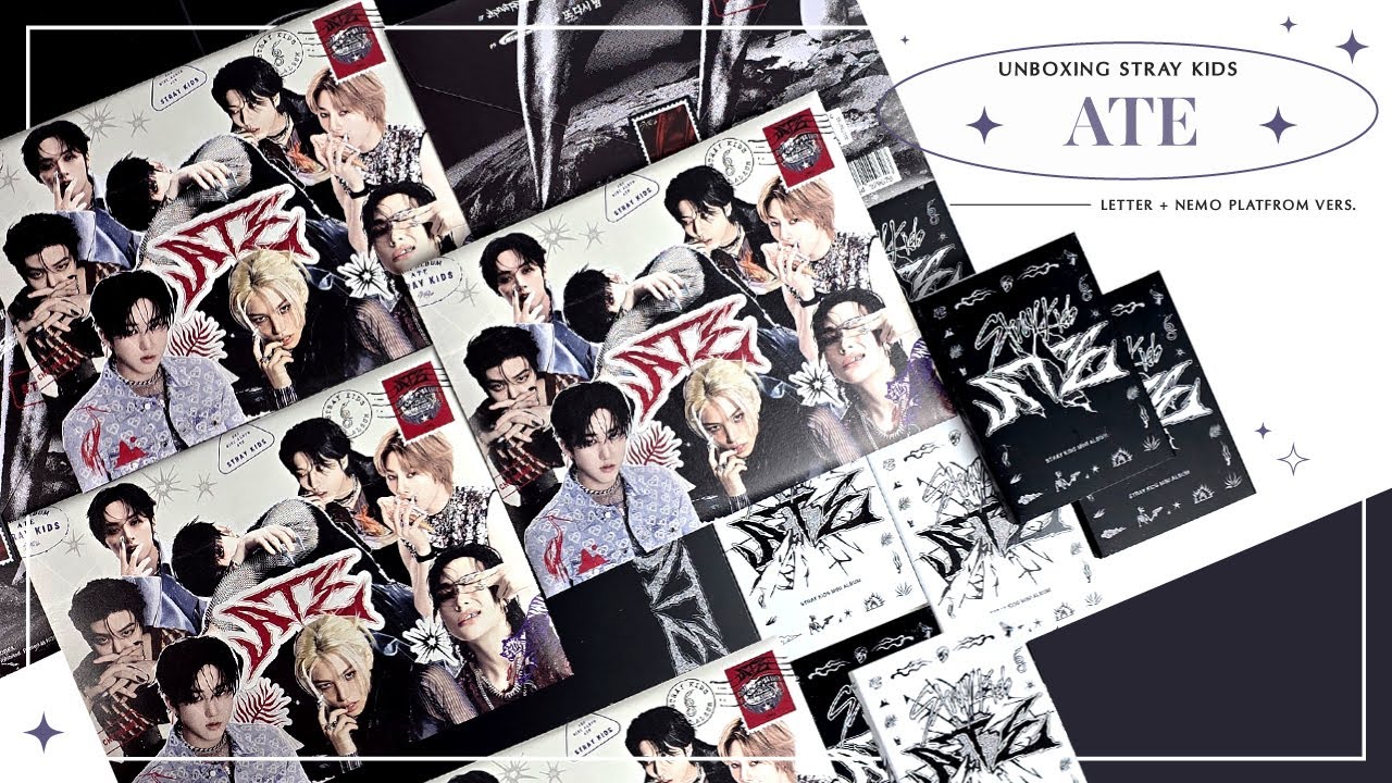 unboxing Stray Kids ATE ✧ letter + nemo platform vers. 🥠💥