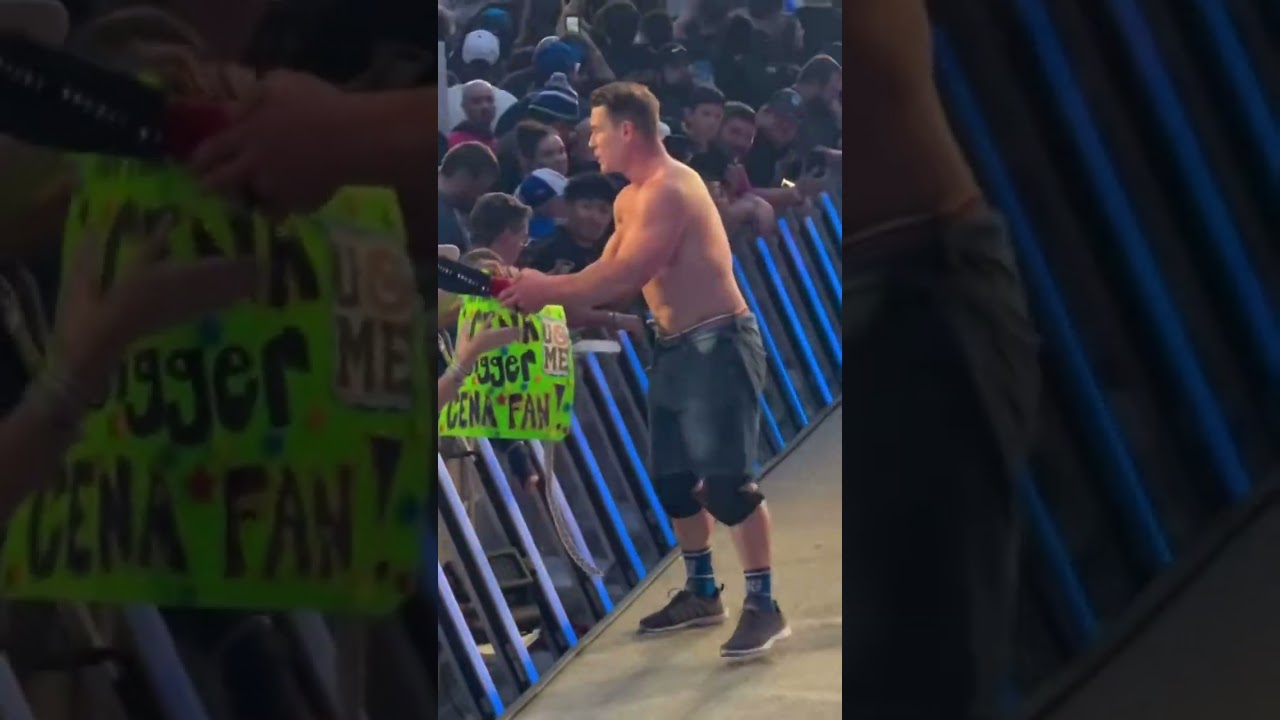 John Cena looks disappointed after the Royal Rumble Loss 