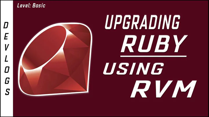 Upgrading Ruby with RVM (RS20170207)