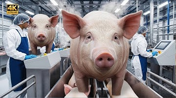 Inside the Pork Processing Factory: From Farm to Sausages & Ham (Full Process)