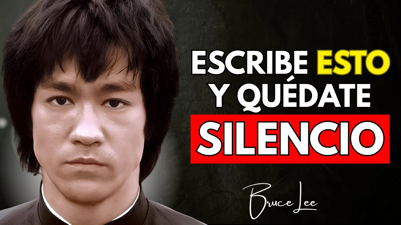 Bruce Lee — Escribe Estas 2 Palabras, ¡Pero no Dejé Que Nadie Las Viera! (MANIFIESTA TODO)