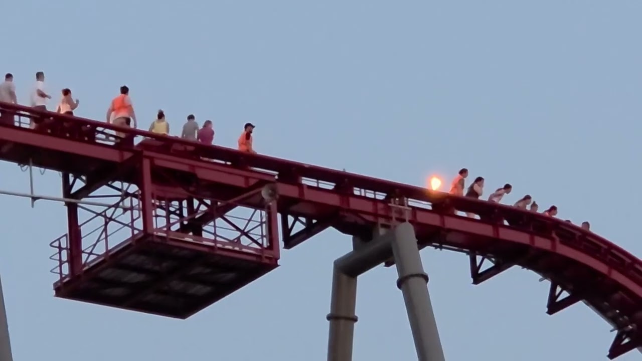 Passengers on Cedar Point's Siren's Curse tilt coaster escorted off after delay