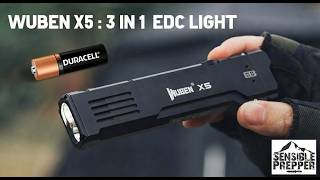 Wuben X5 Flat 3-in-1 EDC Flashlight Review
