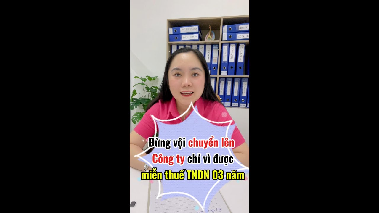 Hộ Kinh Doanh Đừng Vội Lên Công Ty Chỉ Vì MIỄN Thuế TNDN 03 Năm