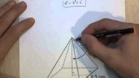 Surface Area of Pyramid using Pythagoras
