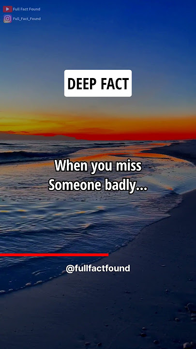 When you miss Someone badly... #shorts #psychologyfacts