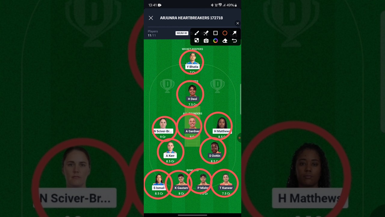 MUM-W vs GUJ Pitch Report dream11 prediction 