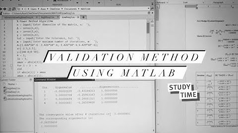 Validation Method Using MATLAB