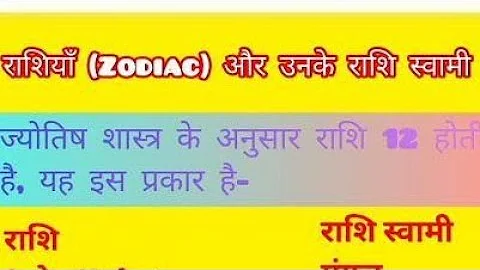 12 Rashi Swami Grah - 12 राशियों के स्वामी कौन है? #shorts