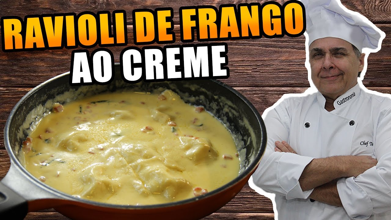 Ravioli de Frango ao Creme do Chef Taico