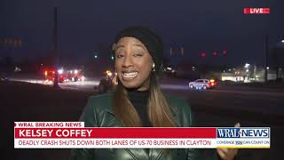 Fatal crash in Clayton shuts down US 70 Business