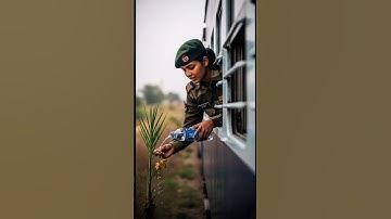 An army soldier saved the date palm tree from drying out 😭 #shorts#ai#tree #datepalmtree #indianarmy