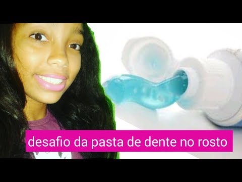 Desafio da pasta de dente no rosto