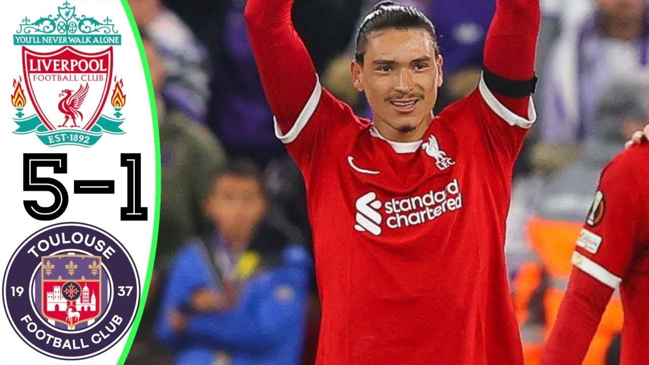 Résumé : Liverpool 5-1 Toulouse - Ligue Europa (3e journée