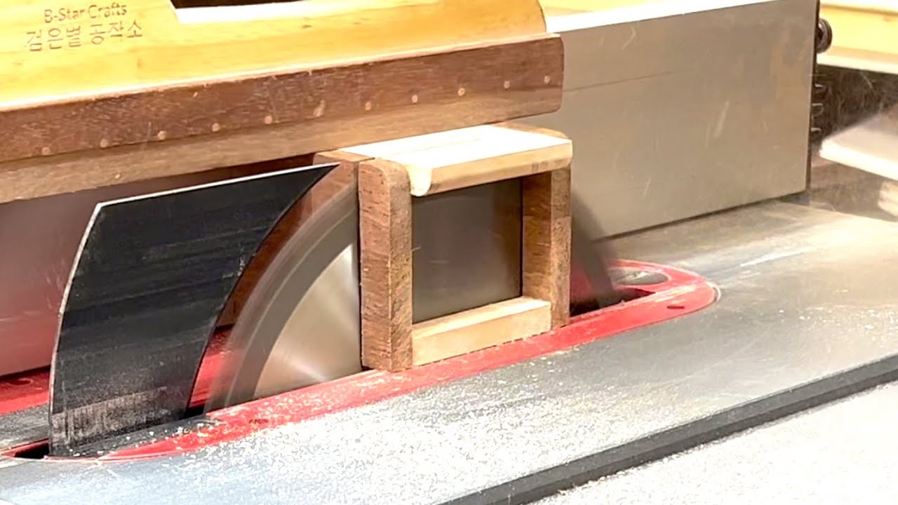 일체형 경첩이 적용된 상자를 만드는 독특한 방법 / 목공 DIY