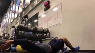 Med Ball Crunch Throw