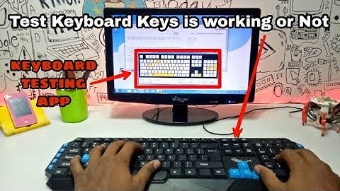 Keyboard Testing | Check Keyboard Keys working or not Using Software
