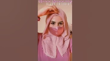 criss cross layers hijab in just a minute #hijabstyle #hijab #hijabtutorial #style