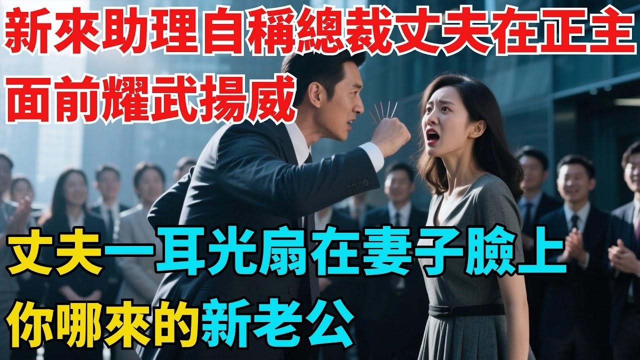 新來助理自稱總裁丈夫在正主面前耀武揚威，丈夫轉身一耳光扇在妻子臉上：你哪來的新老公？ #奇聞#秘事#民間故事#奇聞#故事#奇聞觀察室#案件解讀