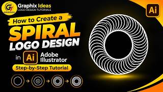 How to Create a Spiral Logo Design in Adobe Illustrator | Step-by-Step Tutorial
