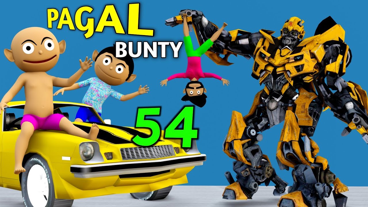 PAGAL BUNTY 54, Bunty Babli Show, Pagal Beta, Cartoon, Bittu sittu