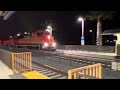 BNSF Escondido Local passes through San Marcos Civic Center station