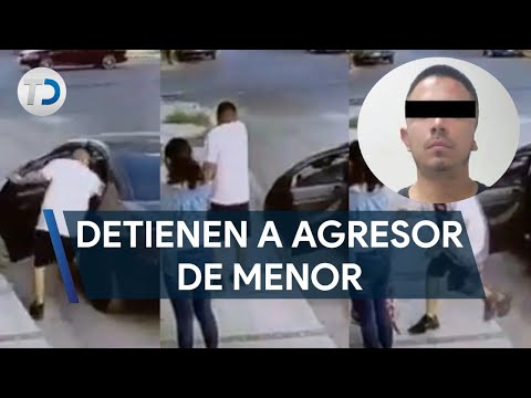 Captan en video violencia hacia una menor en Monterrey; detienen al agresor