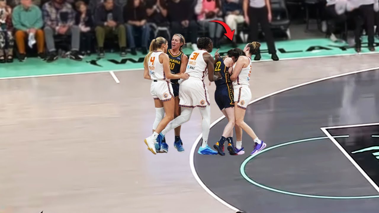 ON-COURT FIGHT! Caitlin Clark Gets Into Heated Brawl!🤯🔥 - YouTube