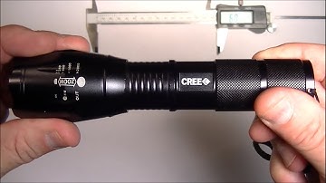 Ultrafire/CREE XML XM-L T6 LED 1600LM Flashlight Torch Lumen Zoomable Review/Disassembly/Mod