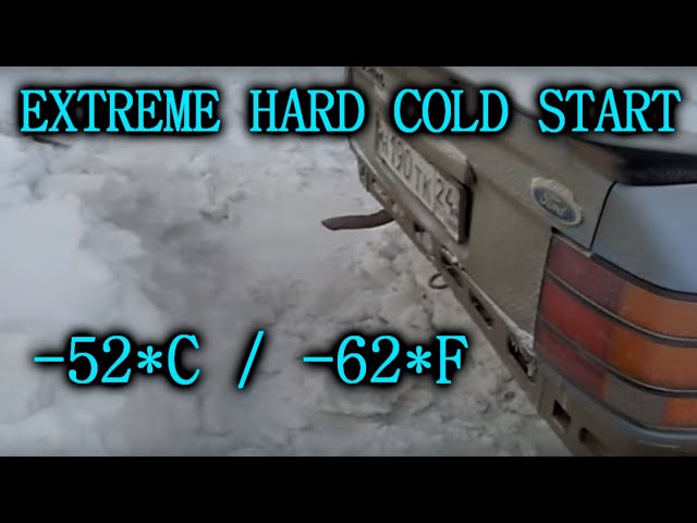 Extreme DIESEL car cold starts all bellow -30*C - Hard starts