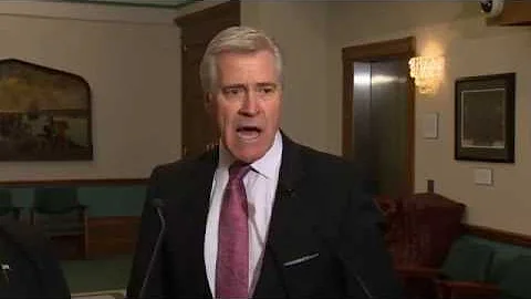 An emotional Dwight Ball speaks to reporters