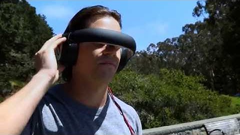 Flying Drone with Avegant Glyph HD A/V Headset