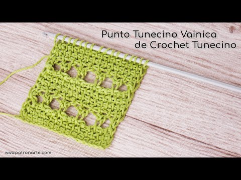 Punto Tunecino Calado Fácil de Crochet Tunecino Ligero y Rápido de Tejer -  Patronarte