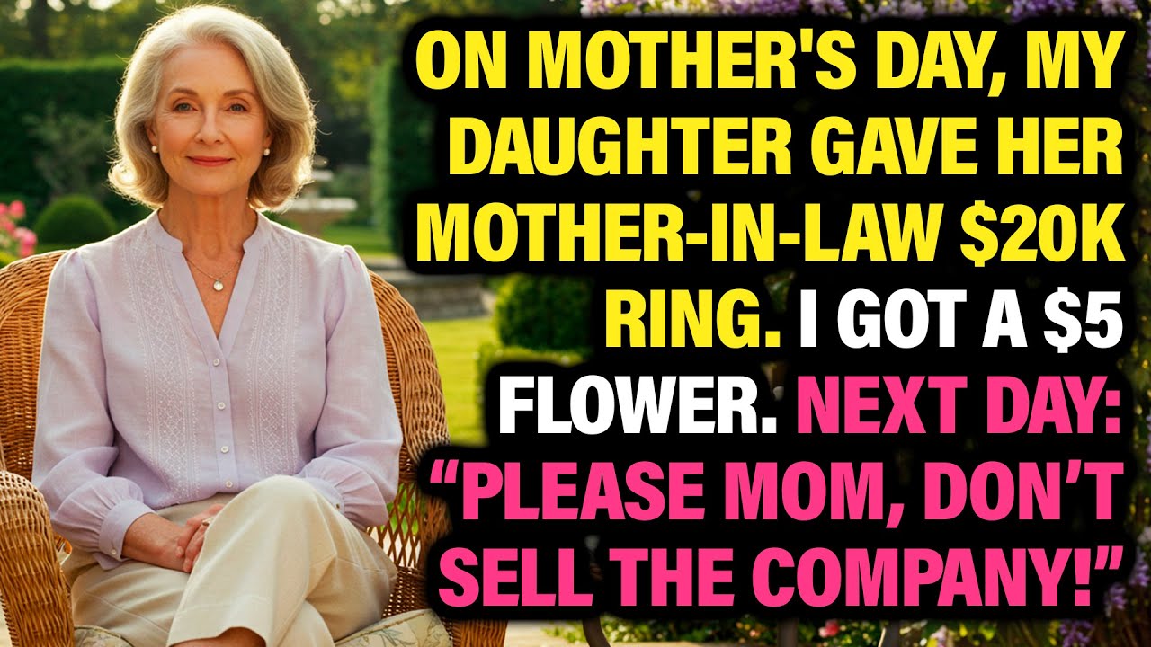 On Mother's Day, My Daughter Gave Mother-In-Law $20K Ring. I Got A $5 Flower. Next Day: “Please Mom