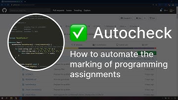 Autocheck: Automate the marking of a programming assignment