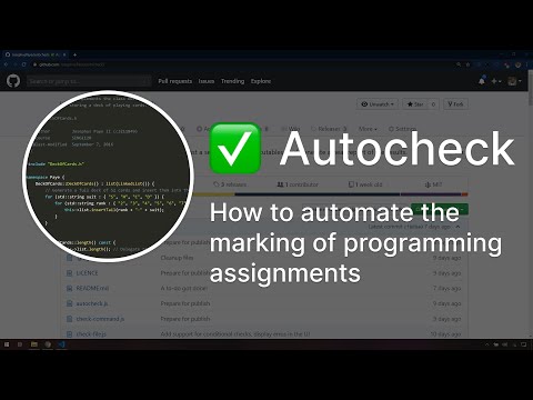 Autocheck: Automate the marking of a programming assignment