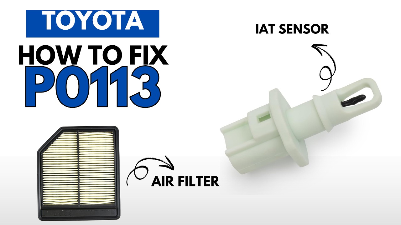 Toyota: Fixing the P0113 Engine Error Code with 2 Methods - YouTube
