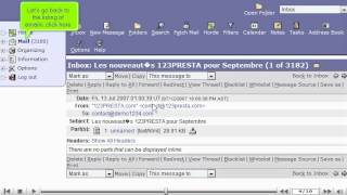 How to open an email message in Horde - Canadian Web Hosting