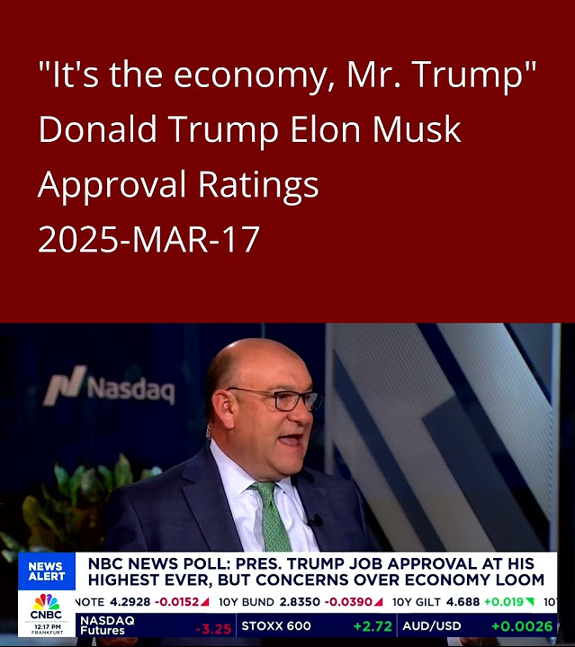"It's the economy, Mr. Trump" ~ Donald Trump Elon Musk Approval Ratings