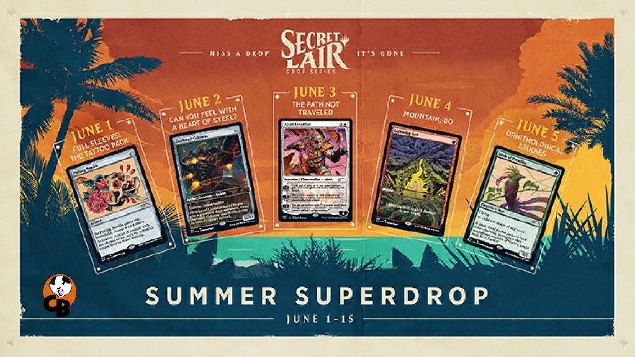 MTG - SECRET LAIR - SUMMER SUPERDROP - ALL CARDS + DIGITAL CODES