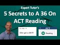 ACT Reading Test Strategies Quiz