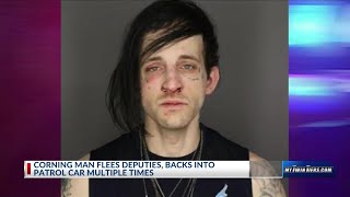 Corning man flees deputies, backs into patrol car multiple times: Sheriff