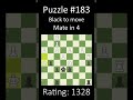 Daily chess puzzle no183 shorts