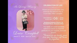 Celebration of Life for Louise Campbell [March 17, 1939 - April 29, 2026]
