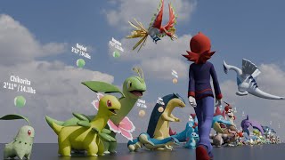 Pokémon Gold & Silver Size Comparison [ Gen 2nd ]