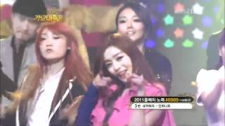 [111229] SBS Gayo Daejun 2011 : SECRET - Shy Boy + Love is MOVE